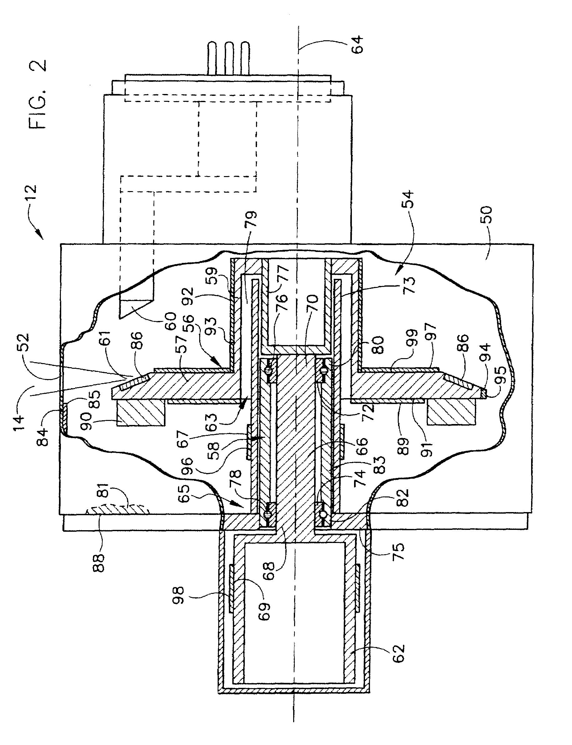 Apparatus for increasing radiative heat transfer in an x-ray tube and method of making same