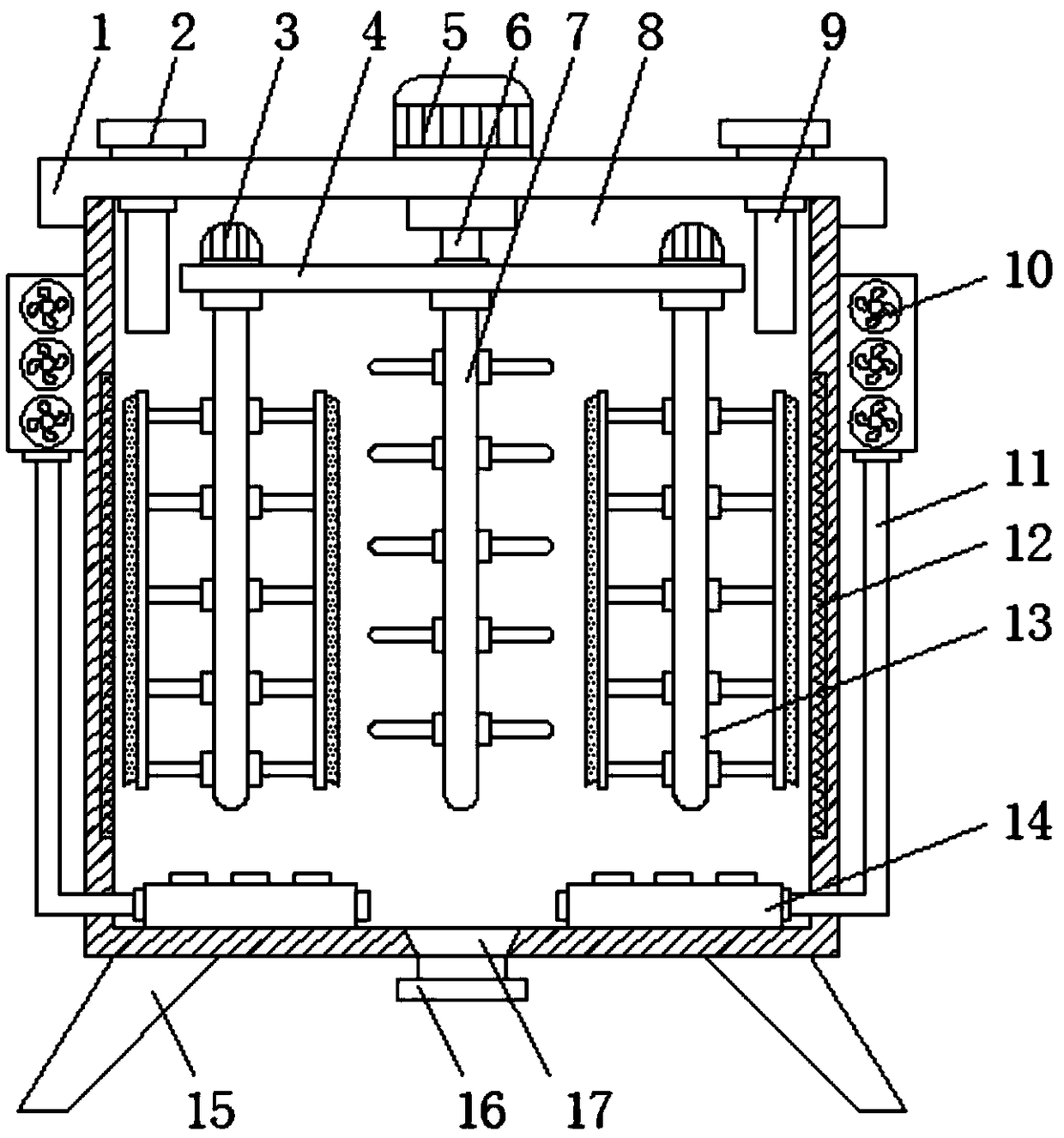 Electric coating stirring device