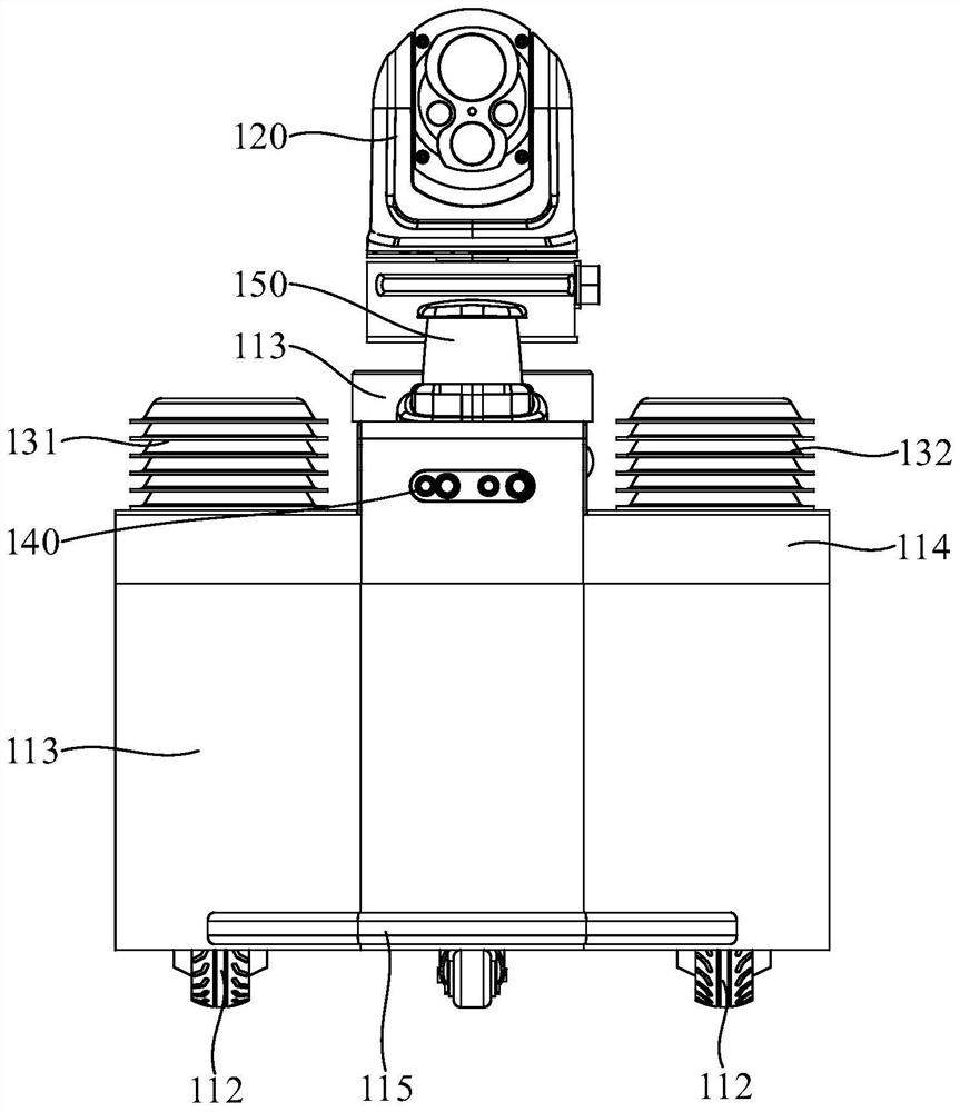 Railway signal machine room inspection robot