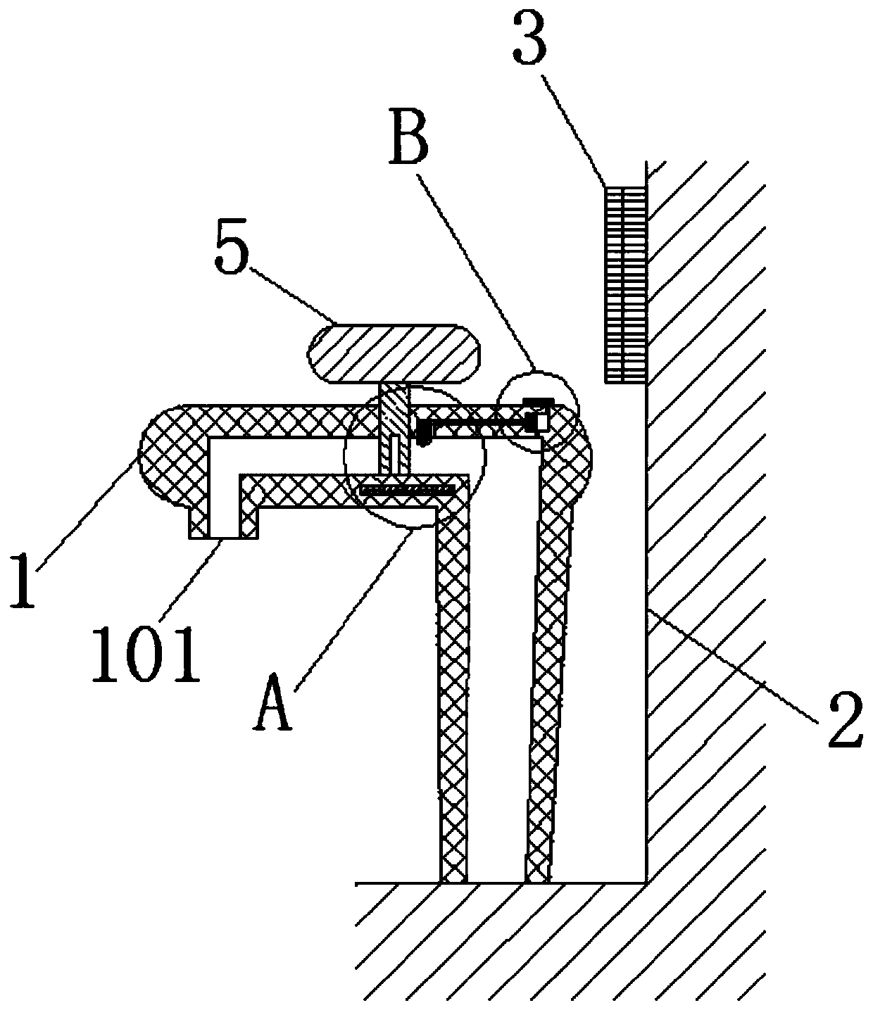 Solar bathroom anti-freezing faucet based on water freezing volume expansion principle