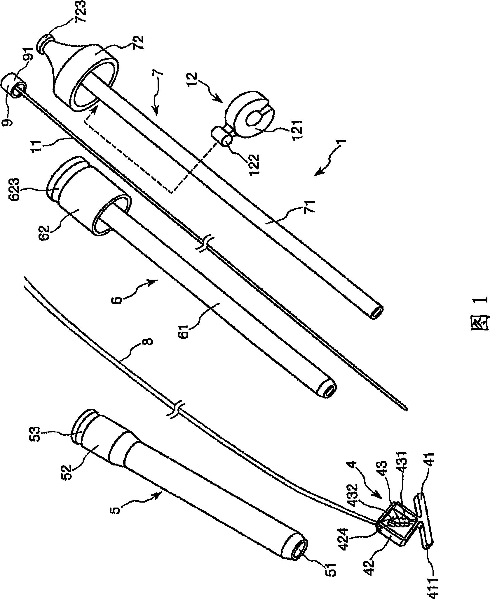 Tissue closure and tissue closing device