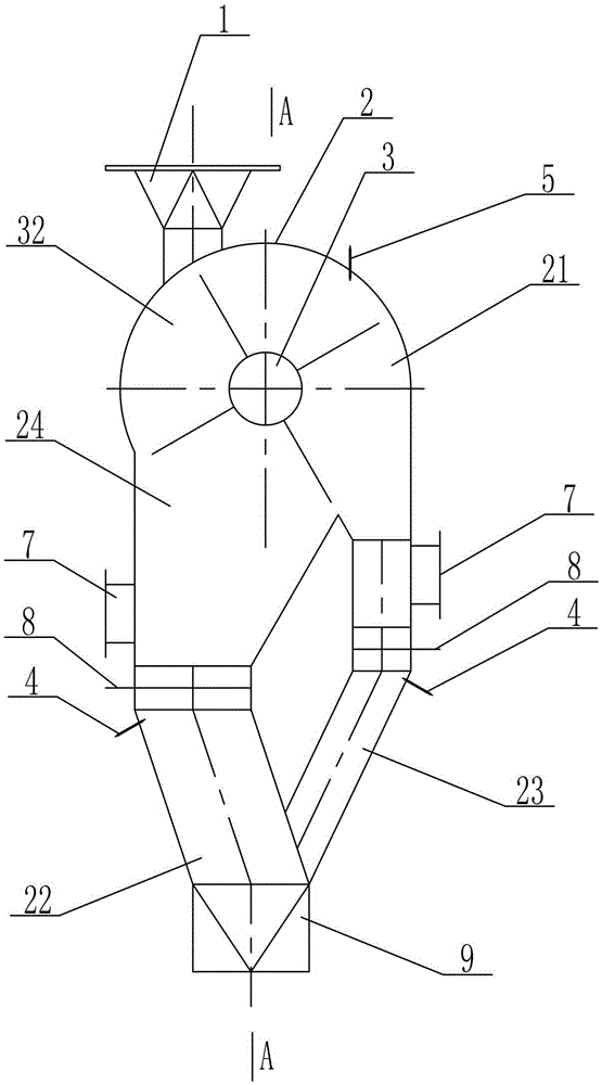 A kind of pulverized coal fiber separator