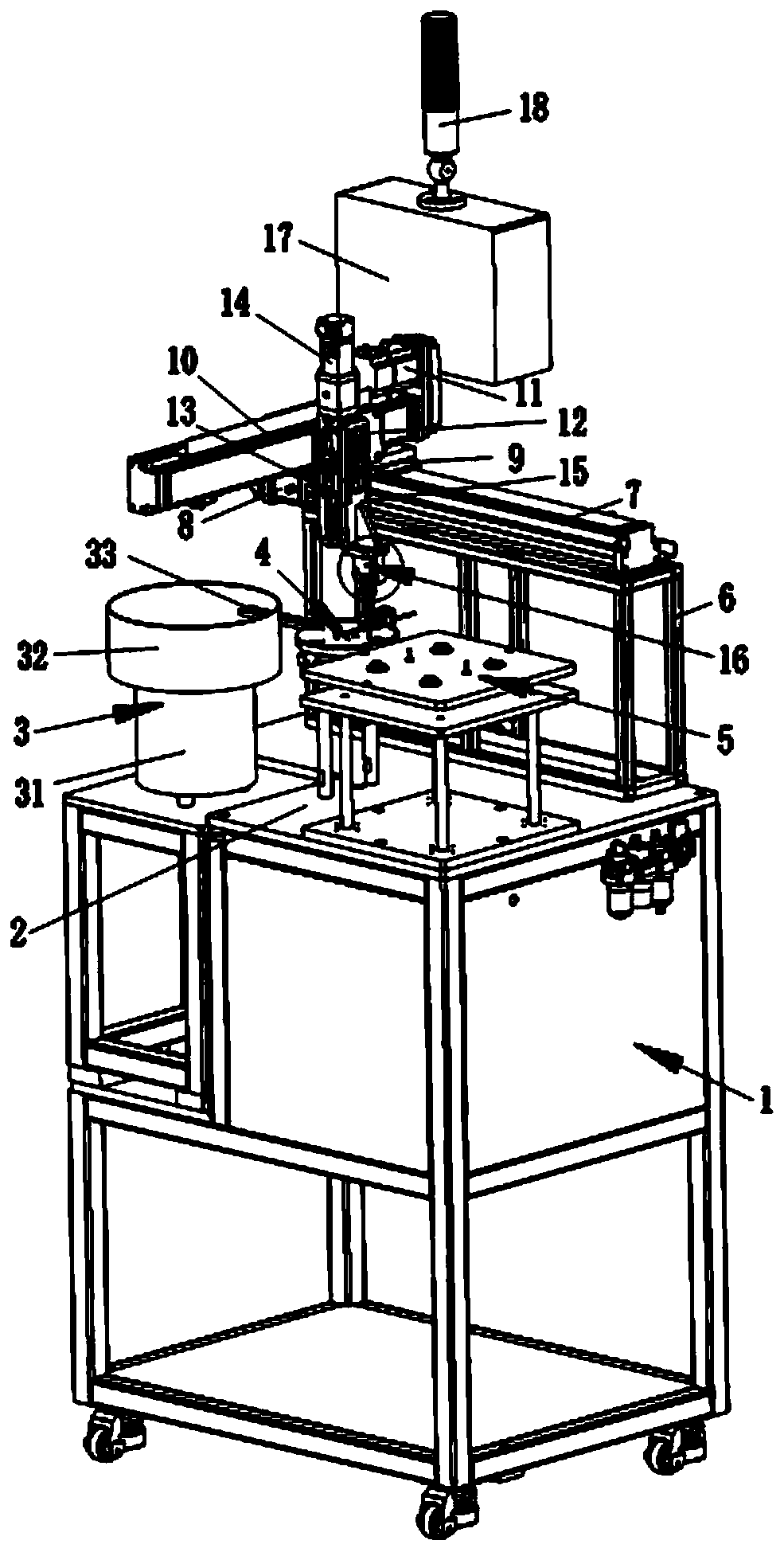 Automatic insert placing machine