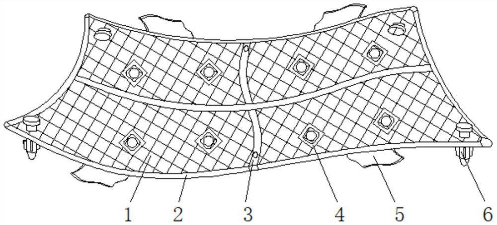 Durable water conservancy slope protection net convenient to install