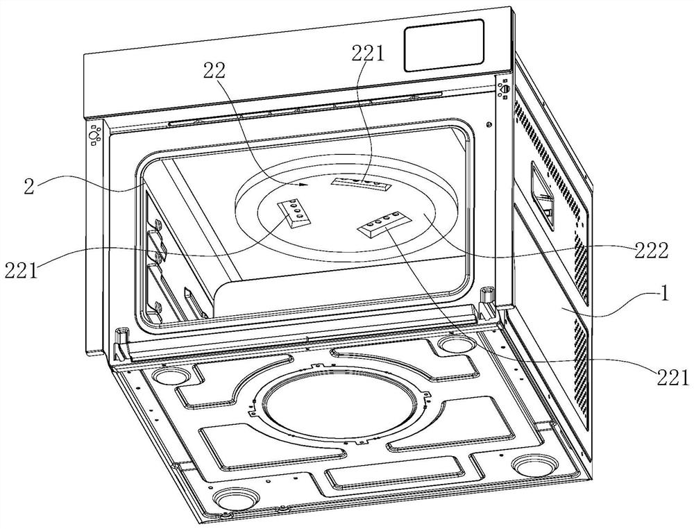 Steam heating structure for cooking equipment and cooking equipment