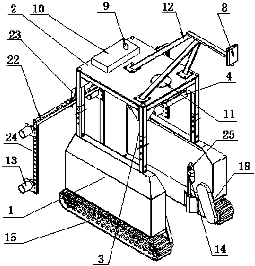 Crop field information collection device and method