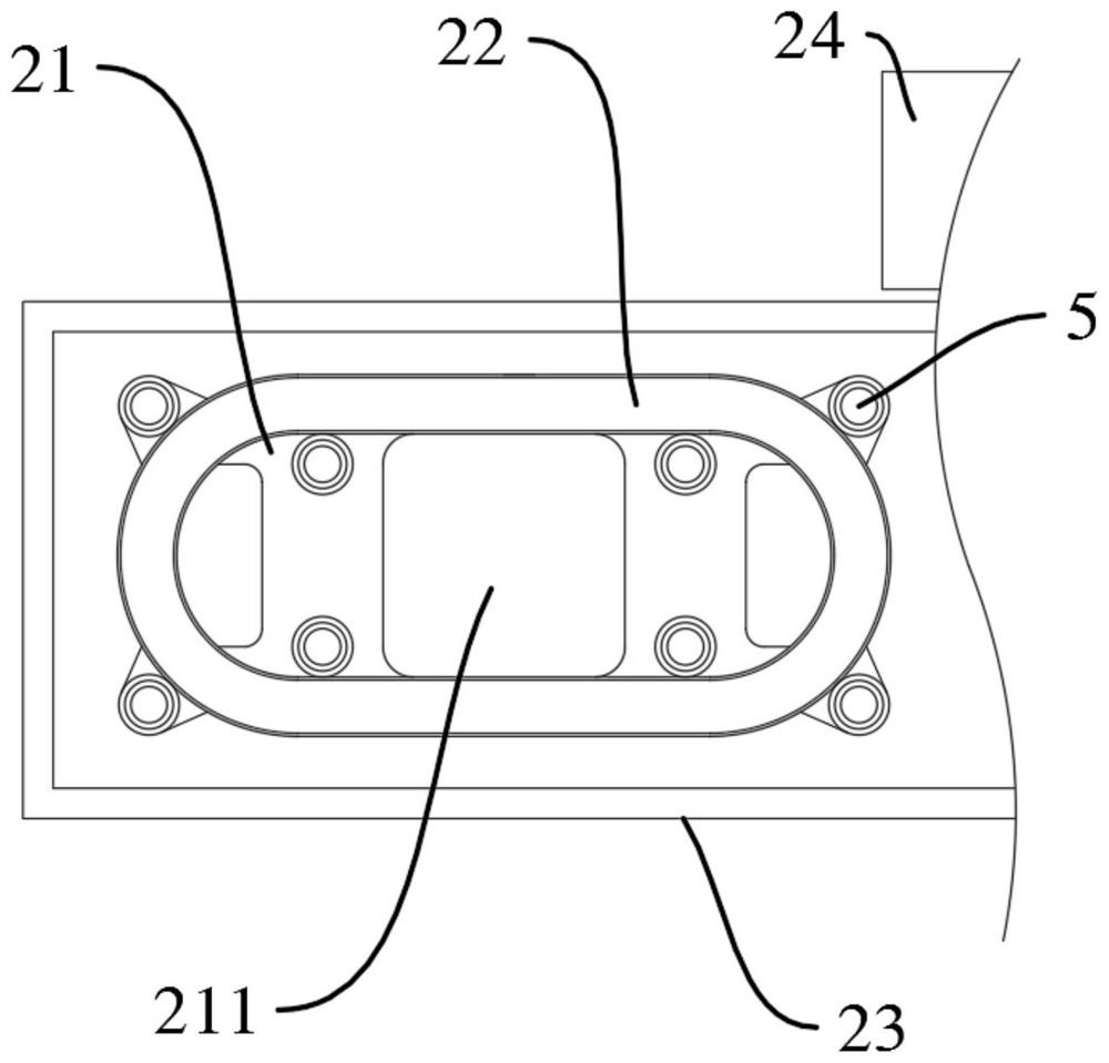 Superconducting magnet connecting device and superconducting electric magnetic levitation vehicle track system