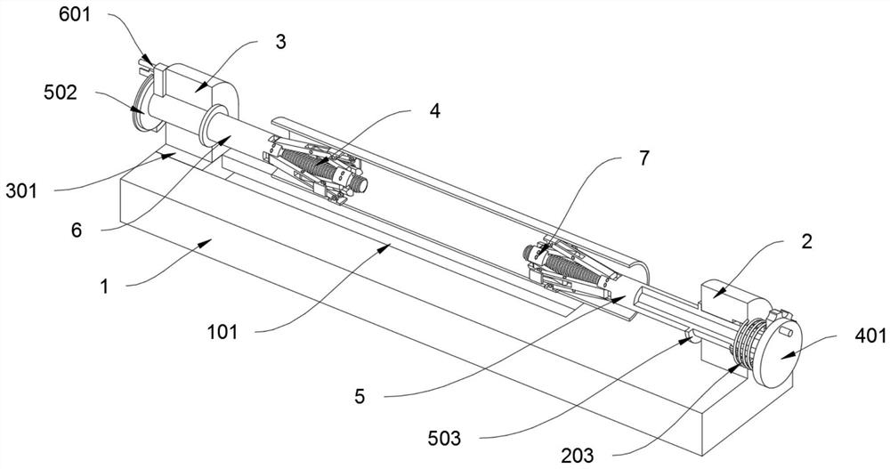 A fast positioning and grinding device for energy-saving building stairs