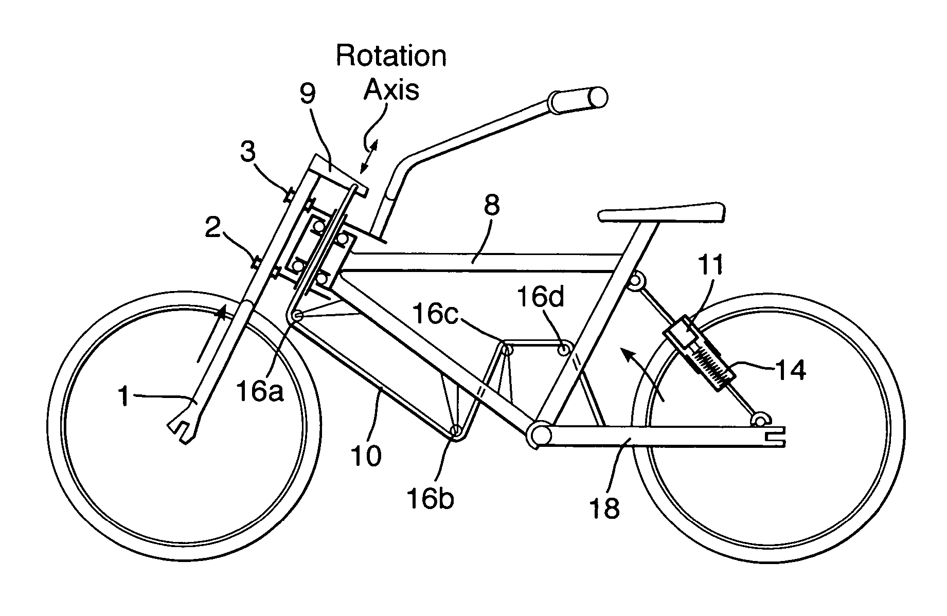 Front suspension for vehicles with front steerable wheel