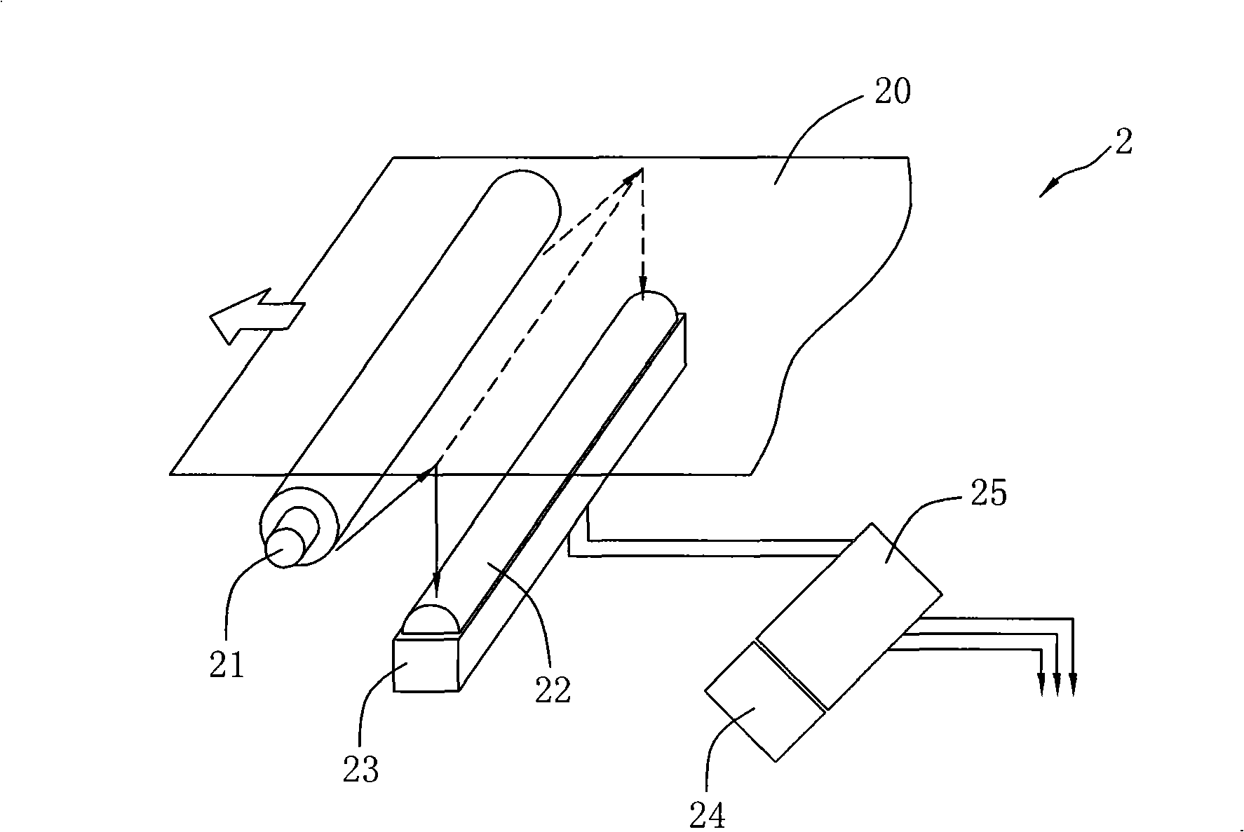 Optical scanner for image system