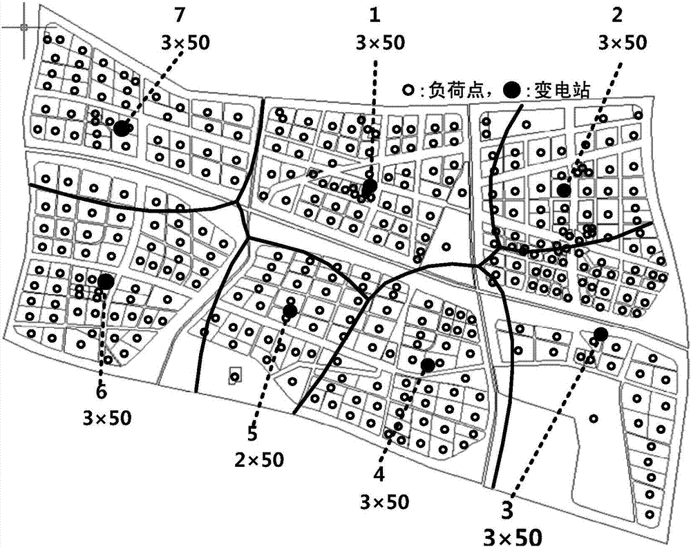 Improved weighted Voronoi diagram-based active power distribution network substation planning method