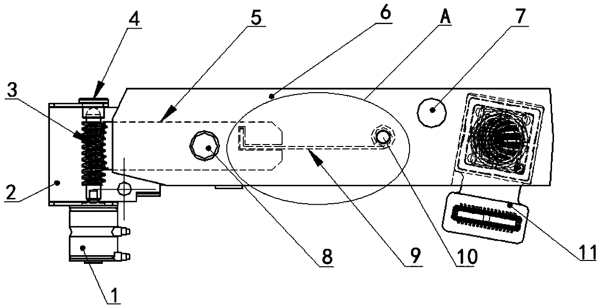 Mobile phone and camera rotating device arranged in mobile phone