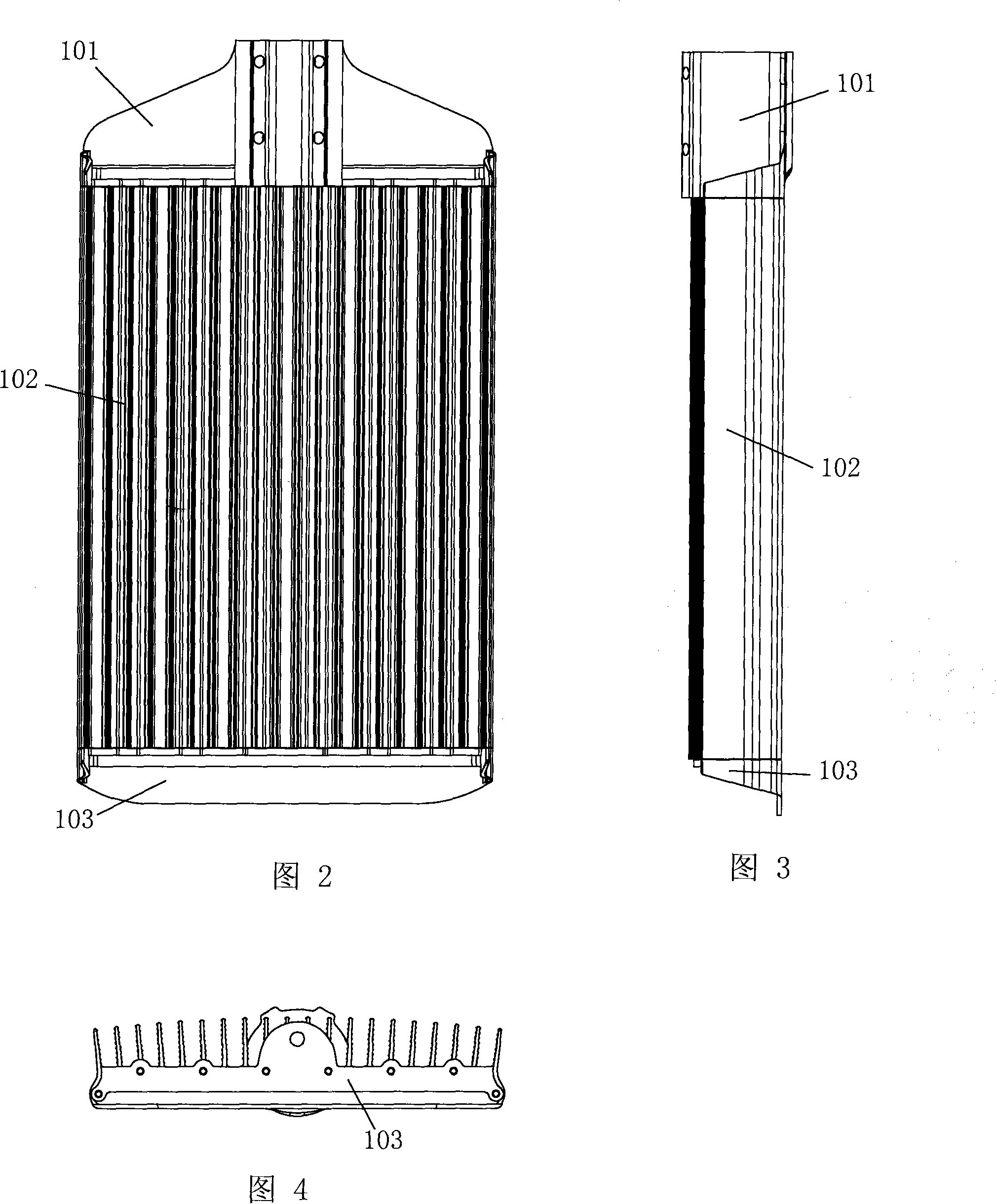 Superheating protection method for LED road lamp