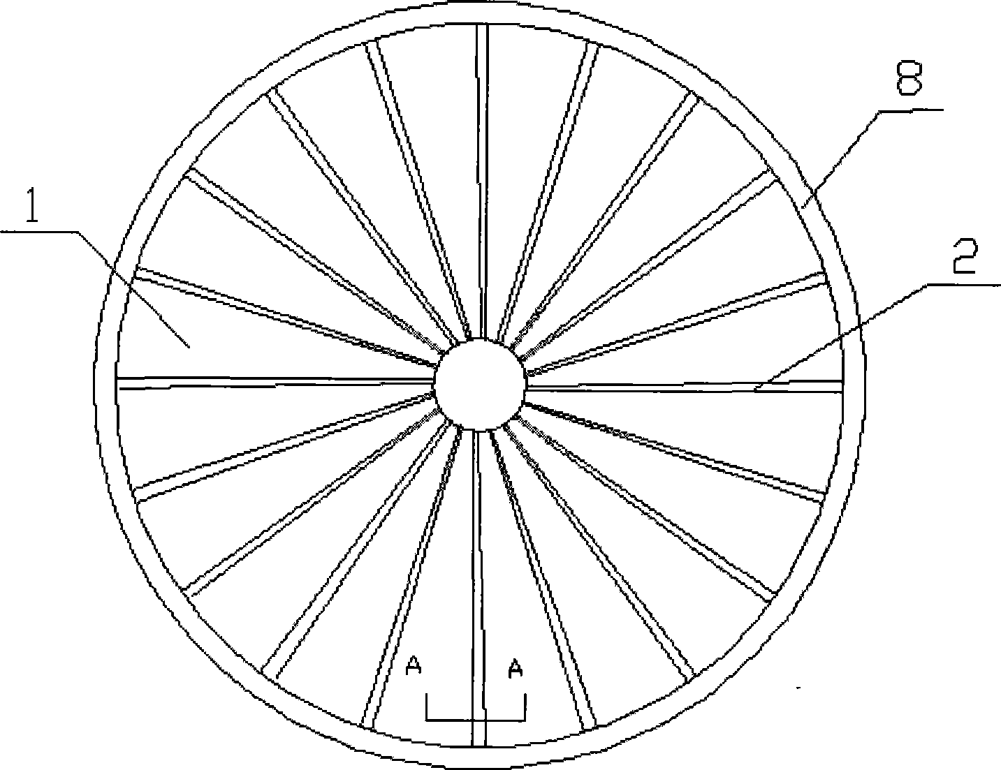 Fixing device of filter disk filter cloth