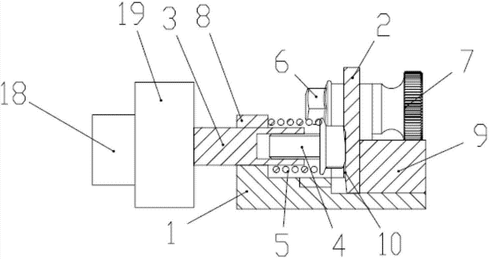 Workpiece rapid locating and clamping device