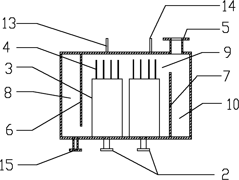 Nano catalytic electrolysis flocculation device