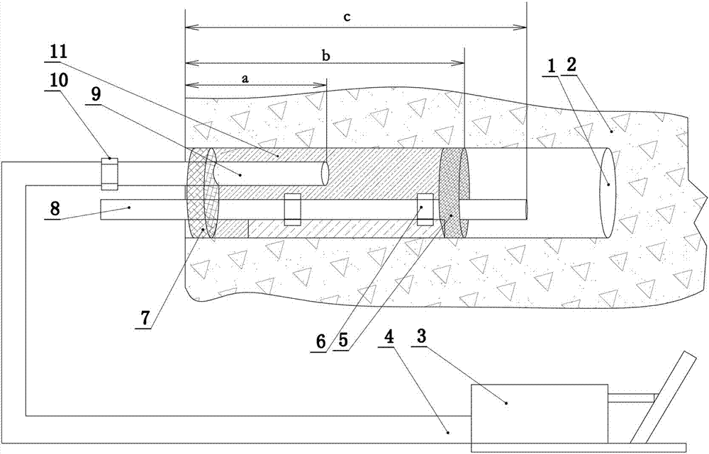 Ultra-high pressure long arm coal mass water injection hole sealing equipment and using method thereof