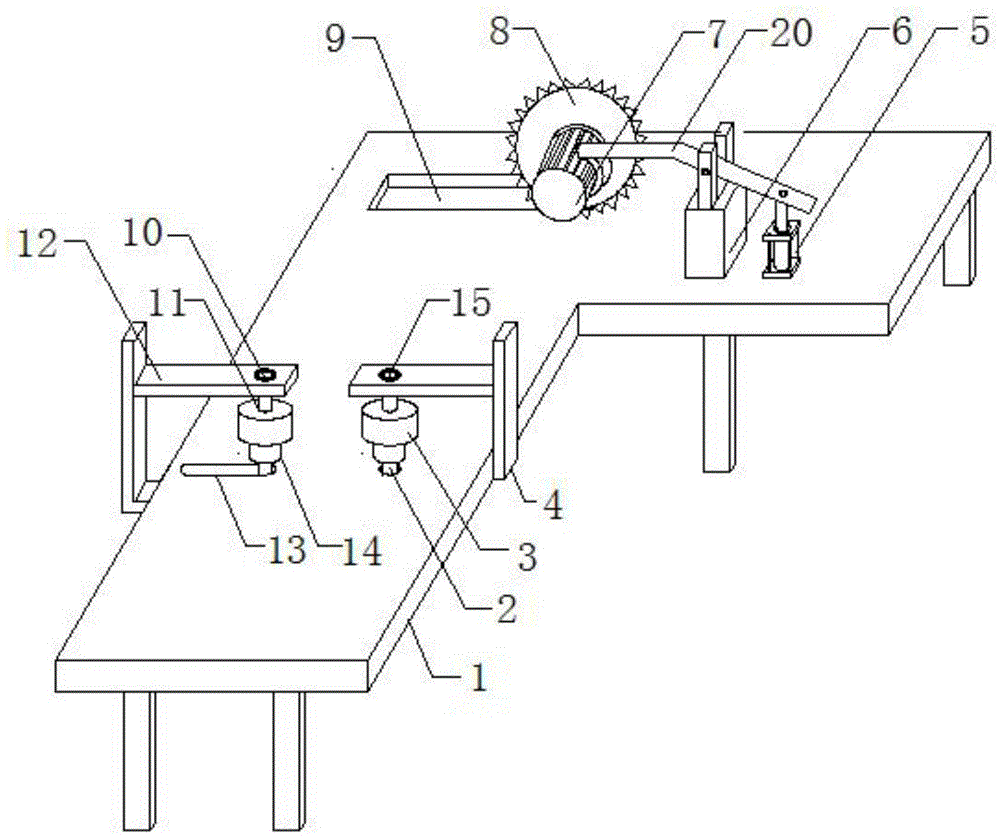 A fixed-length cutting device for multi-width copper square pipes