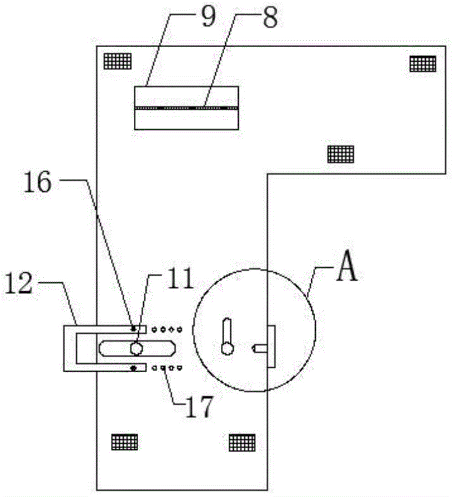 A fixed-length cutting device for multi-width copper square pipes