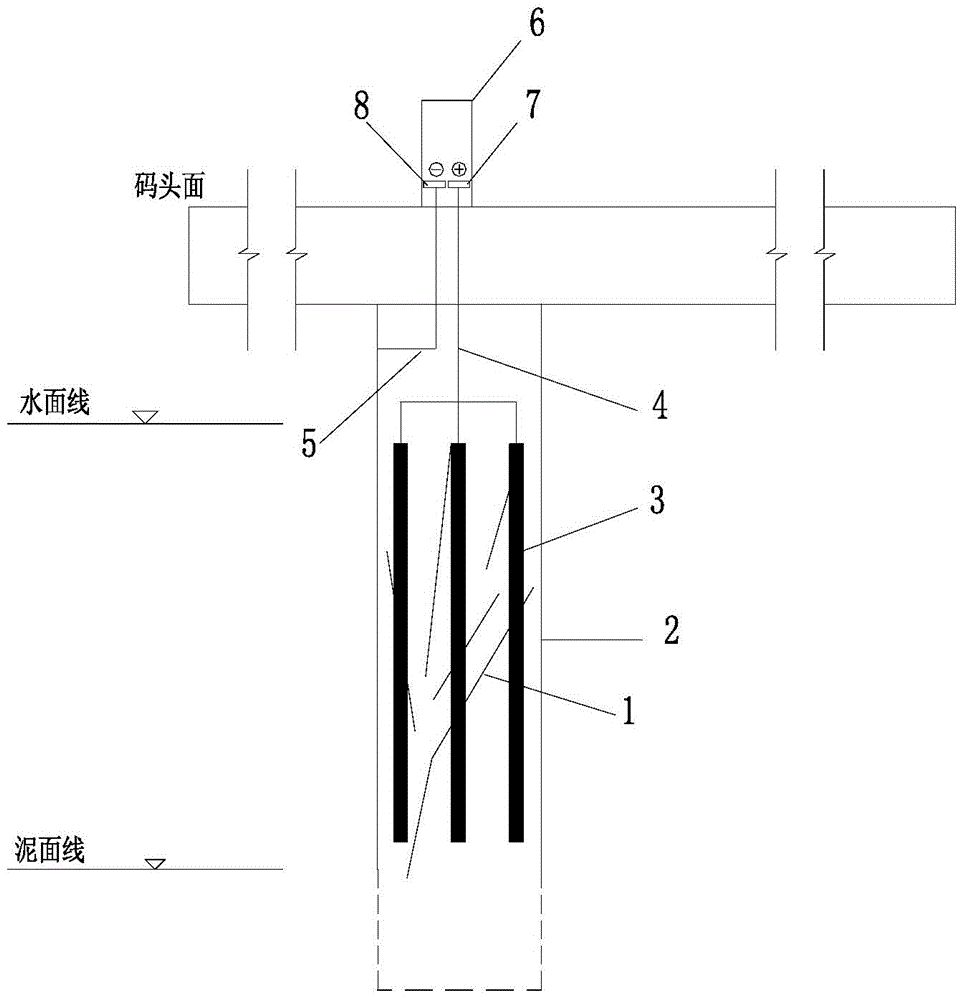 Concrete crack electrolytic deposition repair system capable of realizing self-supply of electrolyte