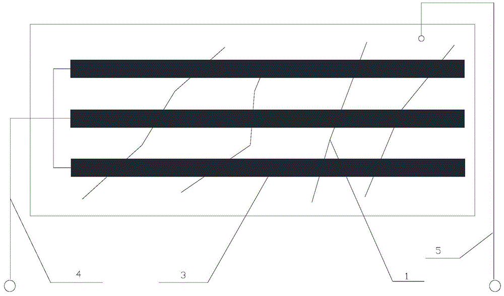 Concrete crack electrolytic deposition repair system capable of realizing self-supply of electrolyte