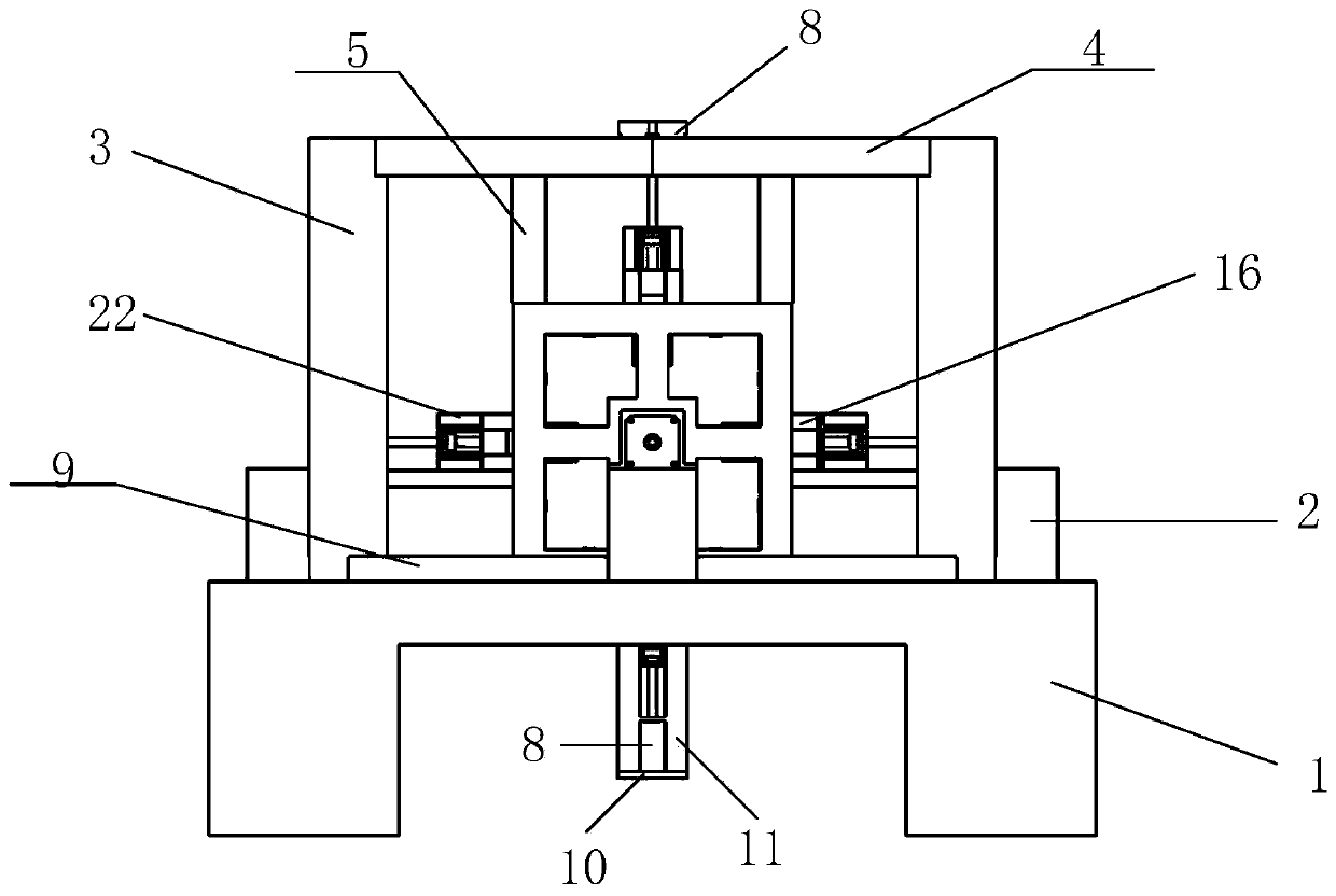 Three-dimensional magnetic characteristic measuring device suitable for electrical material stress loading