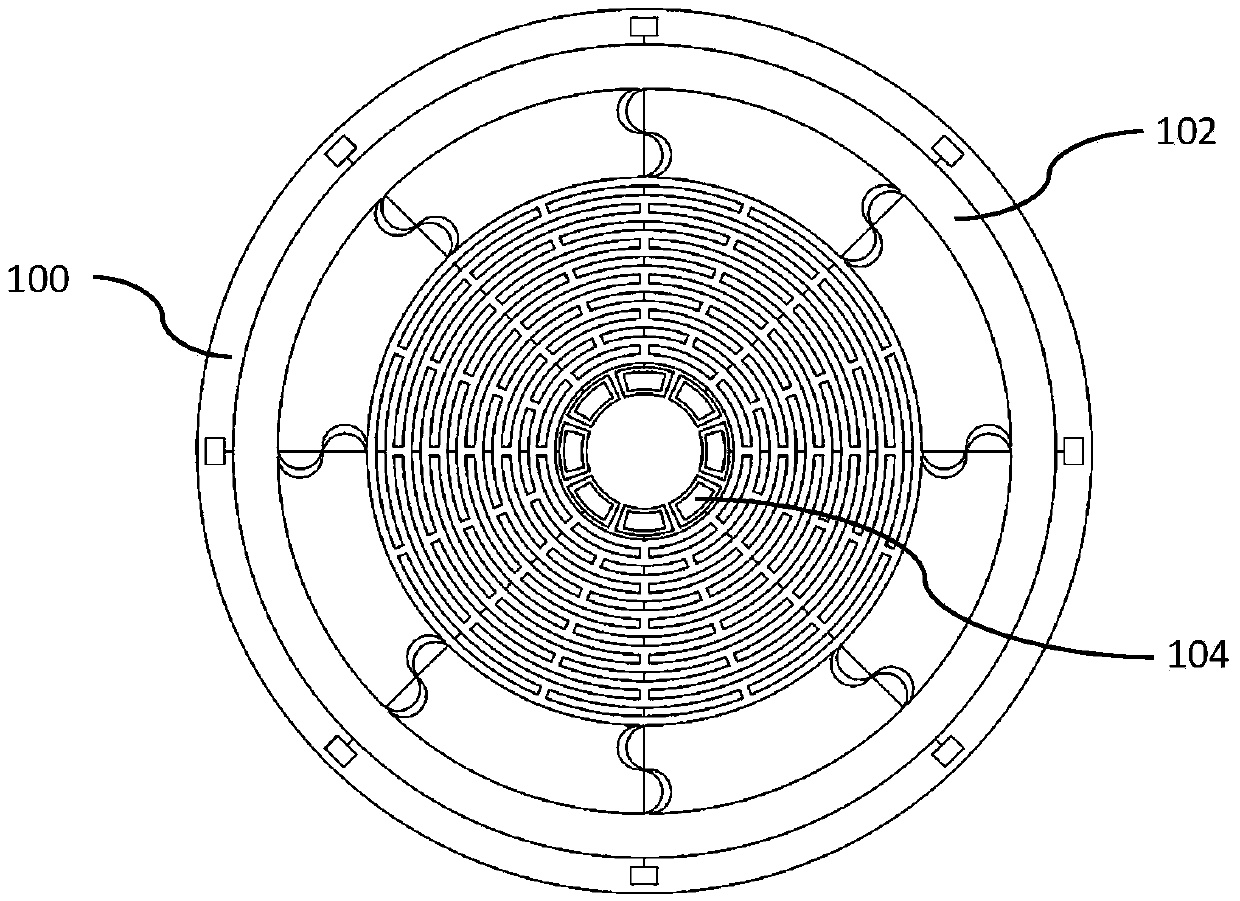 Disc multi-ring outer S-shaped flexible beam resonator gyro and preparation method thereof