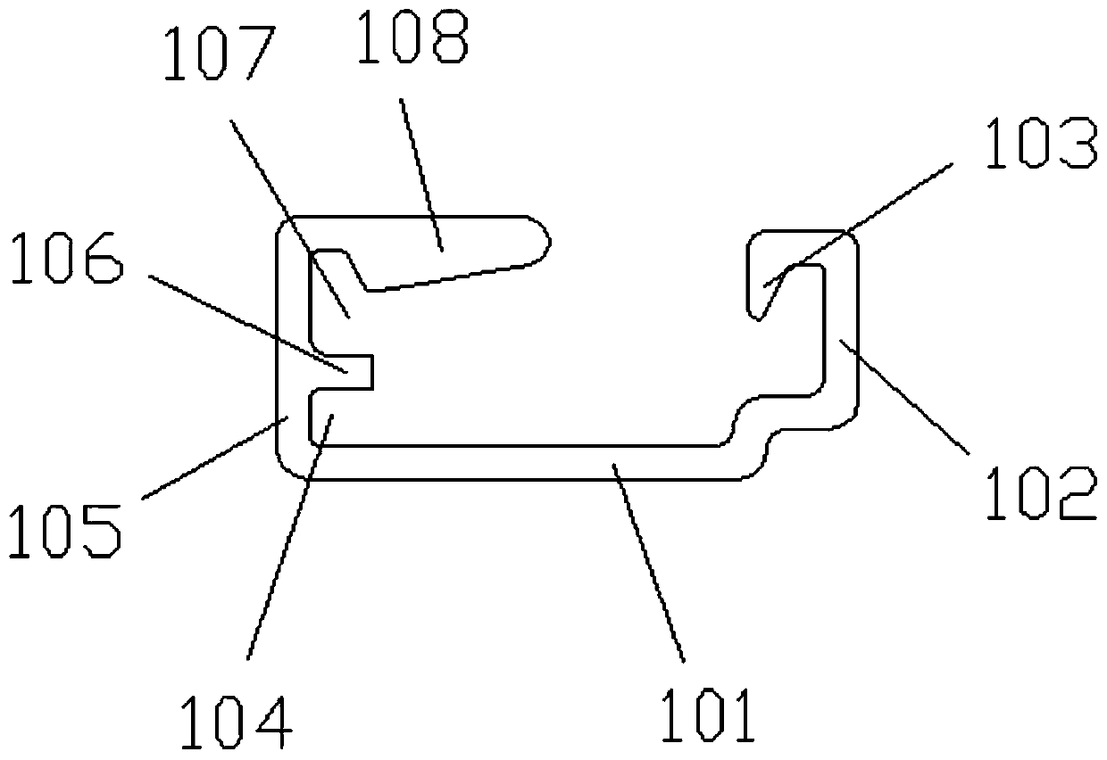 Asymmetric long-distance aluminum alloy electric sliding rail