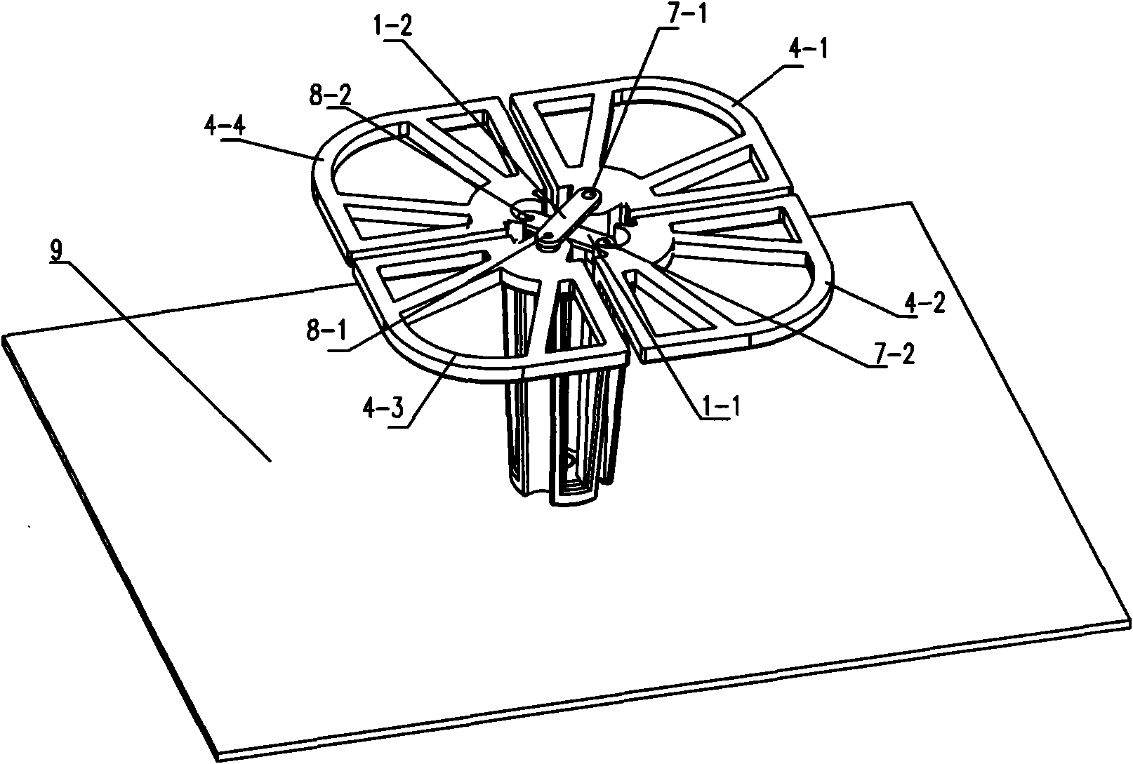 Integral type bipolar antenna element