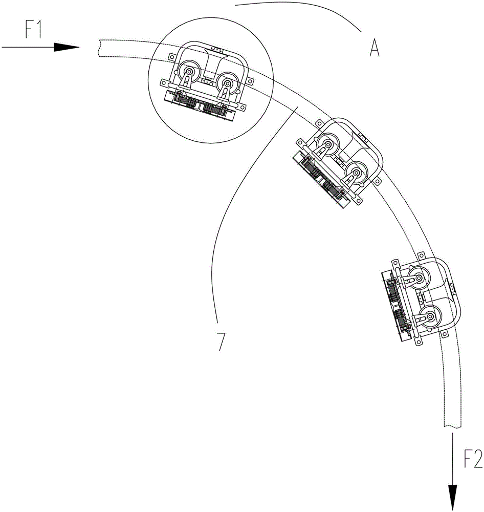 Cable laying side pressure monitor and cable turning laying equipment