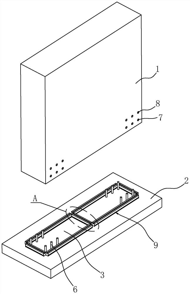 Fabricated building bin sealing structure and construction method