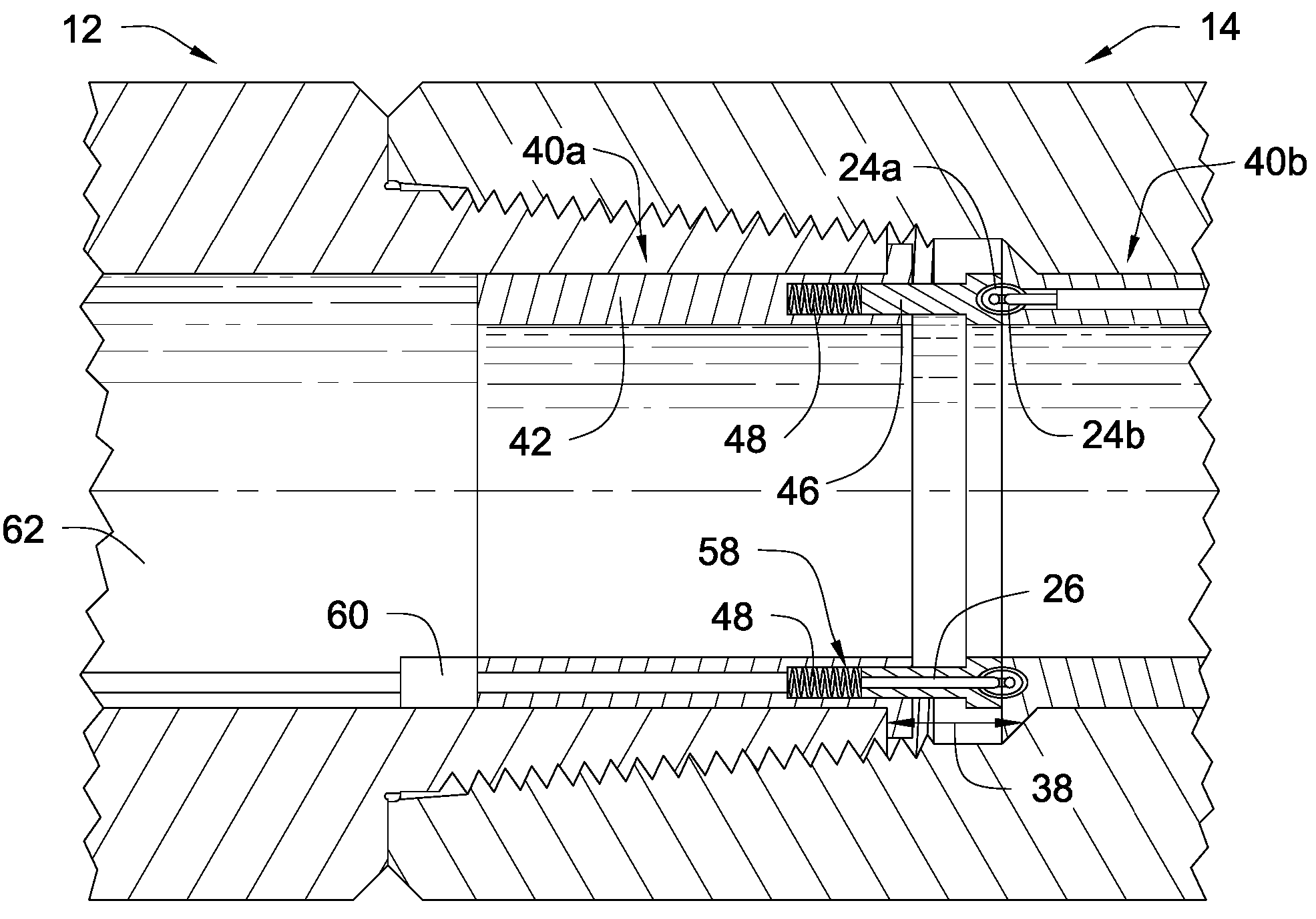 Biased insert for installing data transmission components in downhole drilling pipe