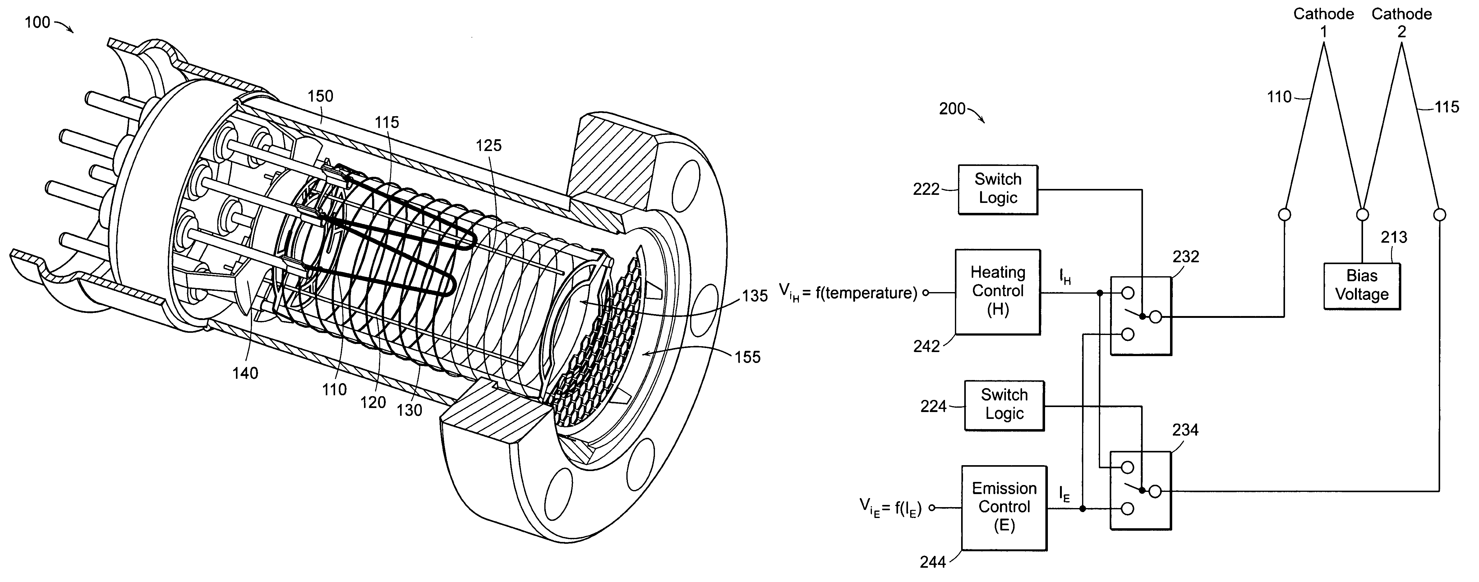 Method and apparatus for maintaining emission capabilities of hot cathodes in harsh environments