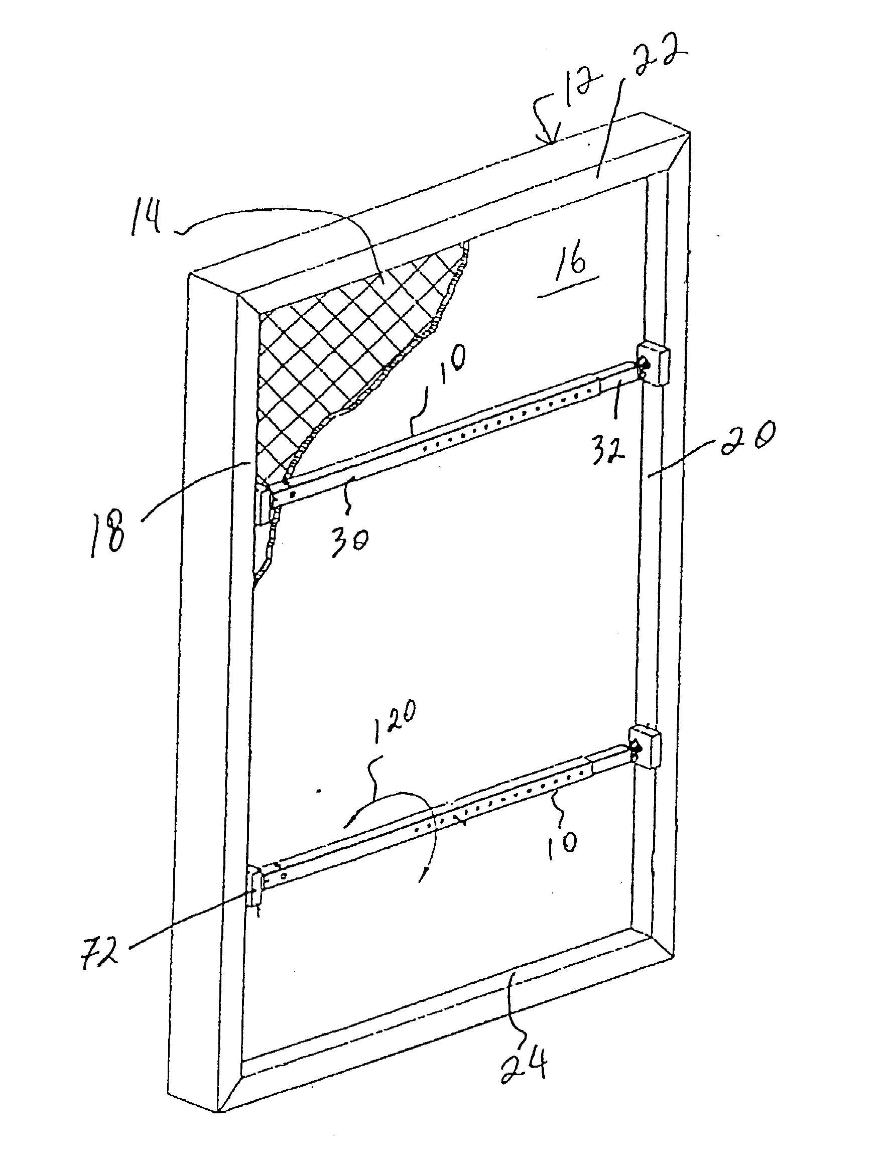 Apparatus for wind protection of building openings