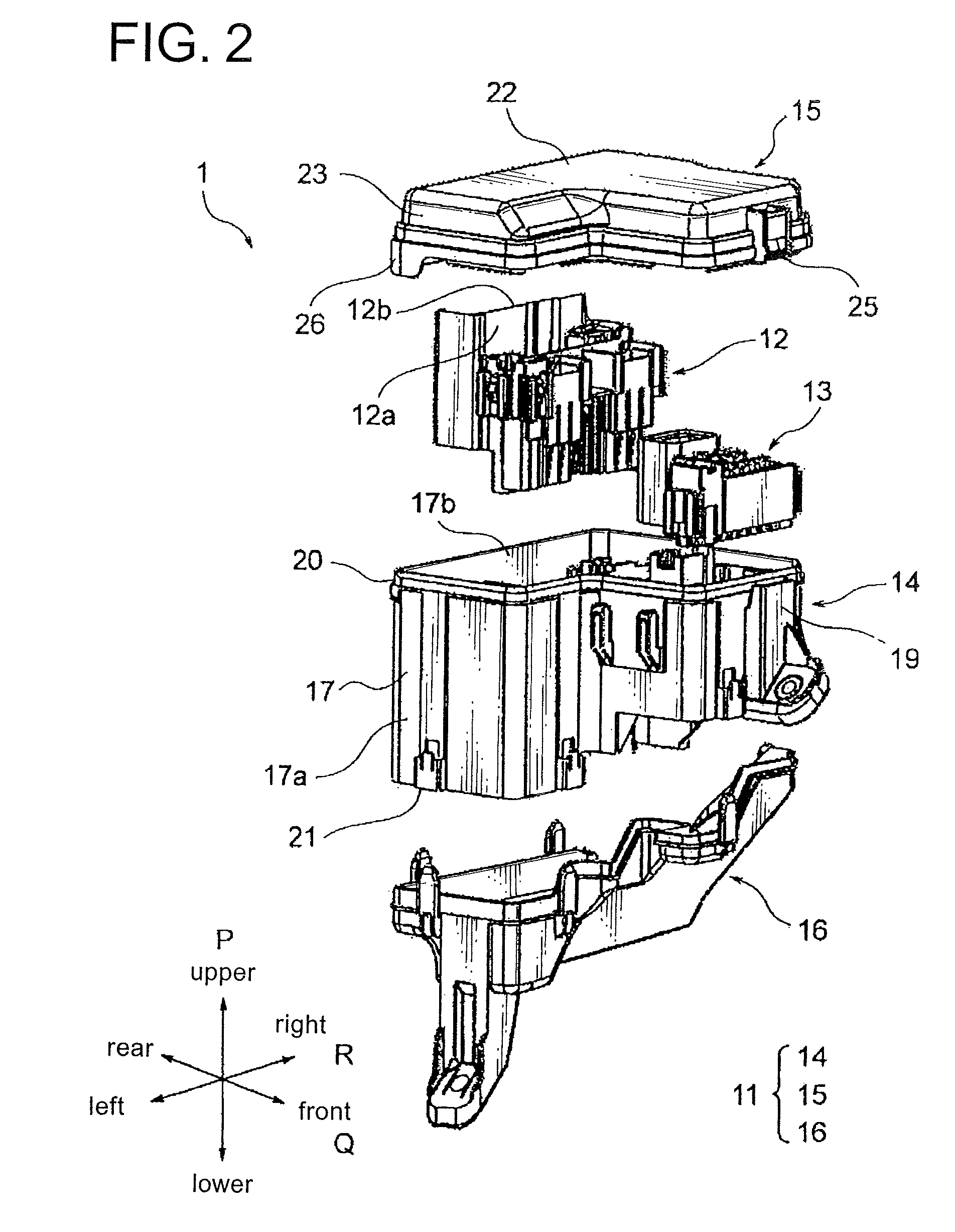 Waterproof box with tiny and blind passages