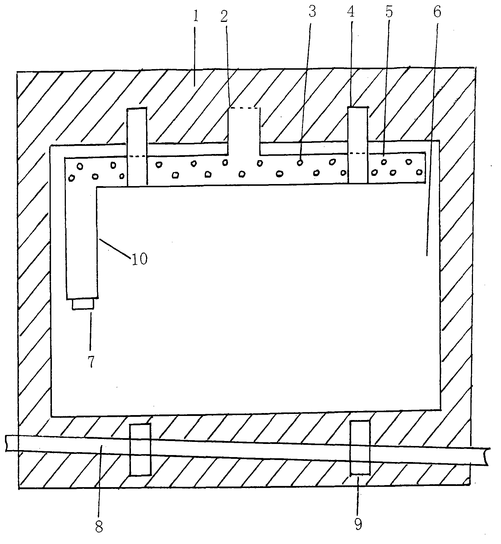 Method and device for flushing outdoor glass window