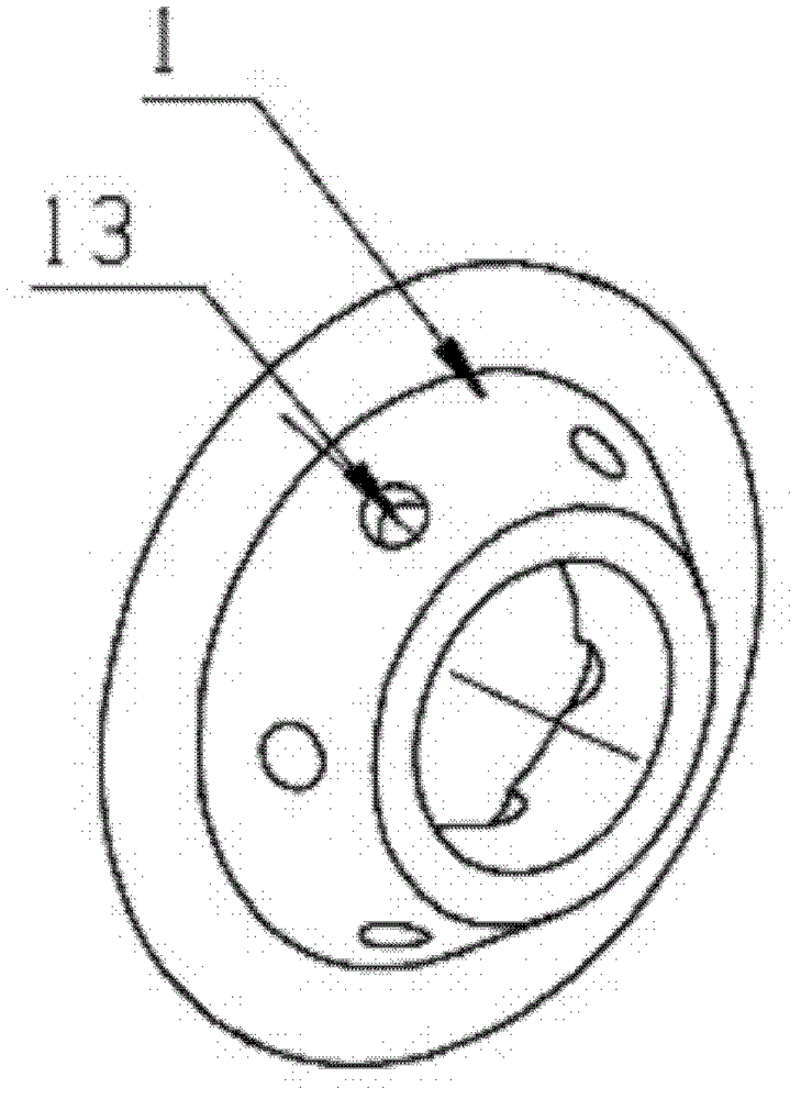 Low-pollution combustion chamber adopting fuel-grading and three-stage cyclone air inlet