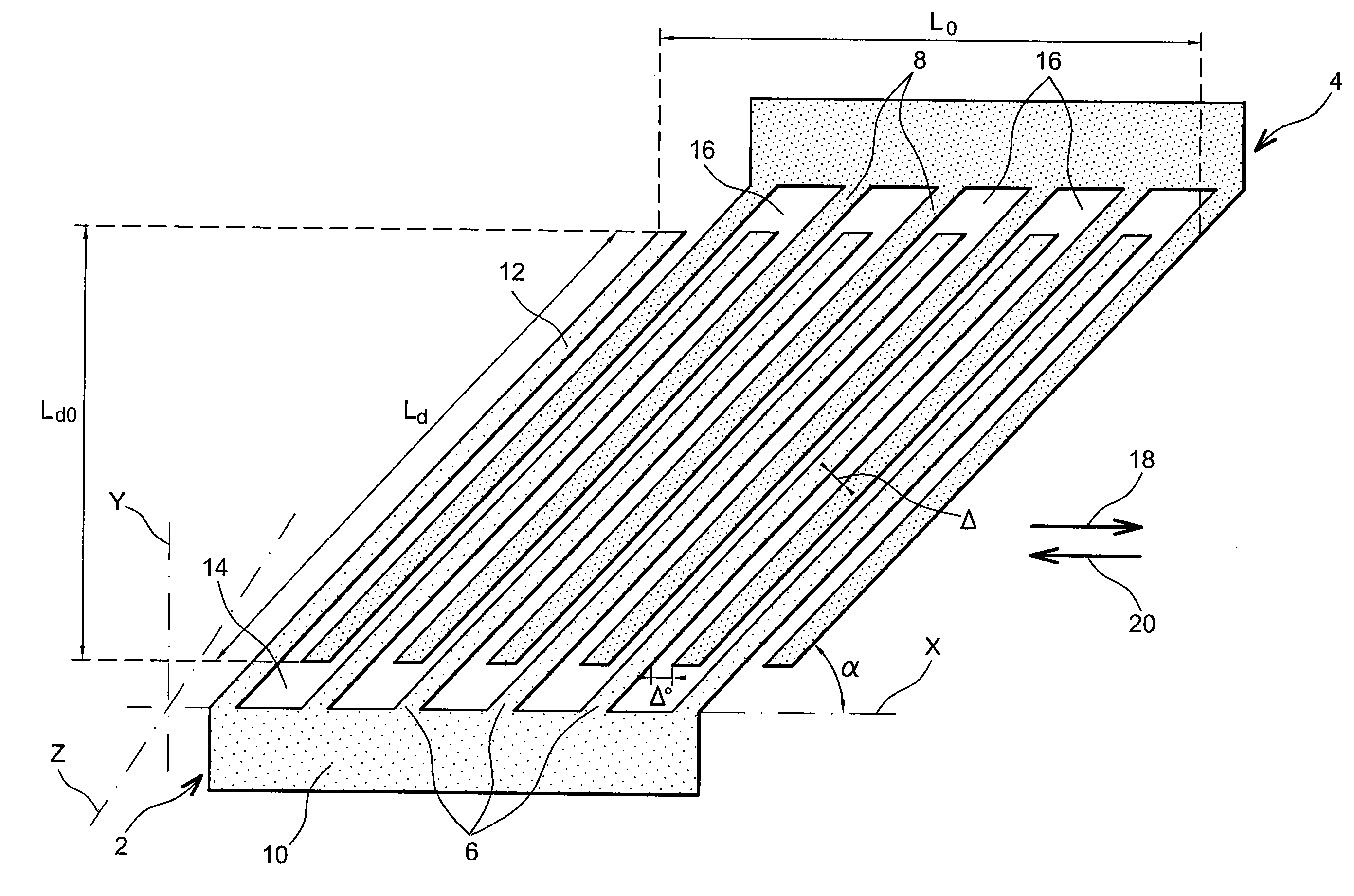 Device with Optimised Capacitive Volume