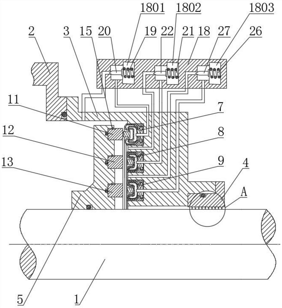 Multi-end-face self-regulation starting steam turbine shaft end sealing device