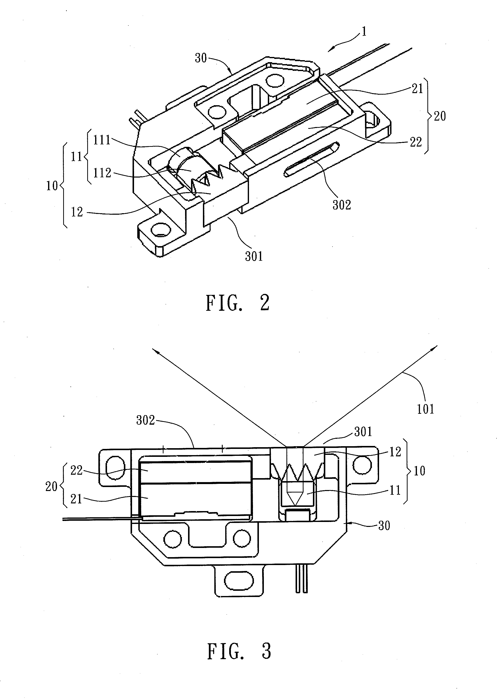 Laser optical touch control module  analog-to-digital conversion system and method of the same