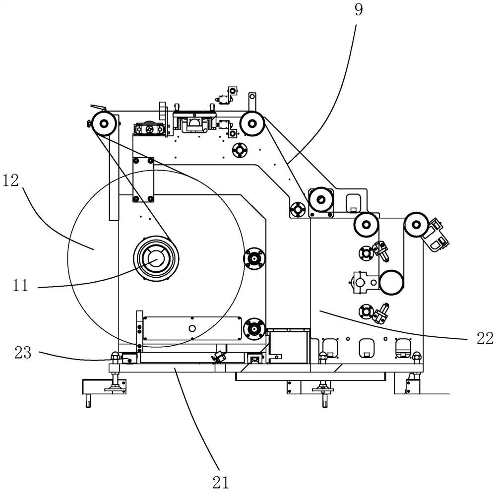 Tension control method and laser cutting and rolling integrated machine for pole pieces