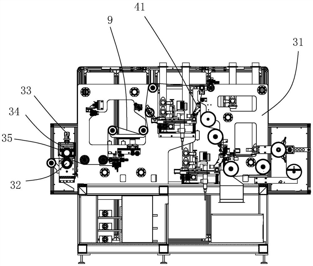 Tension control method and laser cutting and rolling integrated machine for pole pieces