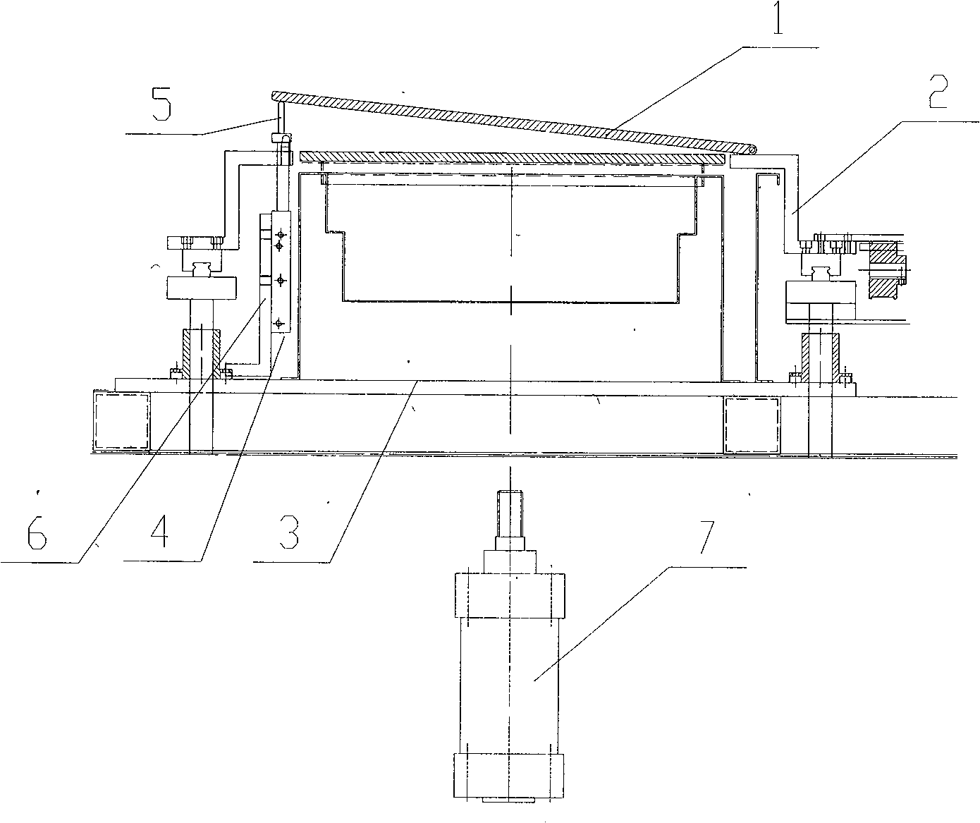 Plate lifting device for PCB plate