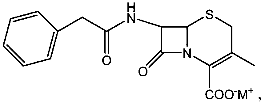 7-phenylacetamide-3-deacetoxycephalosporanate and preparation method and application thereof