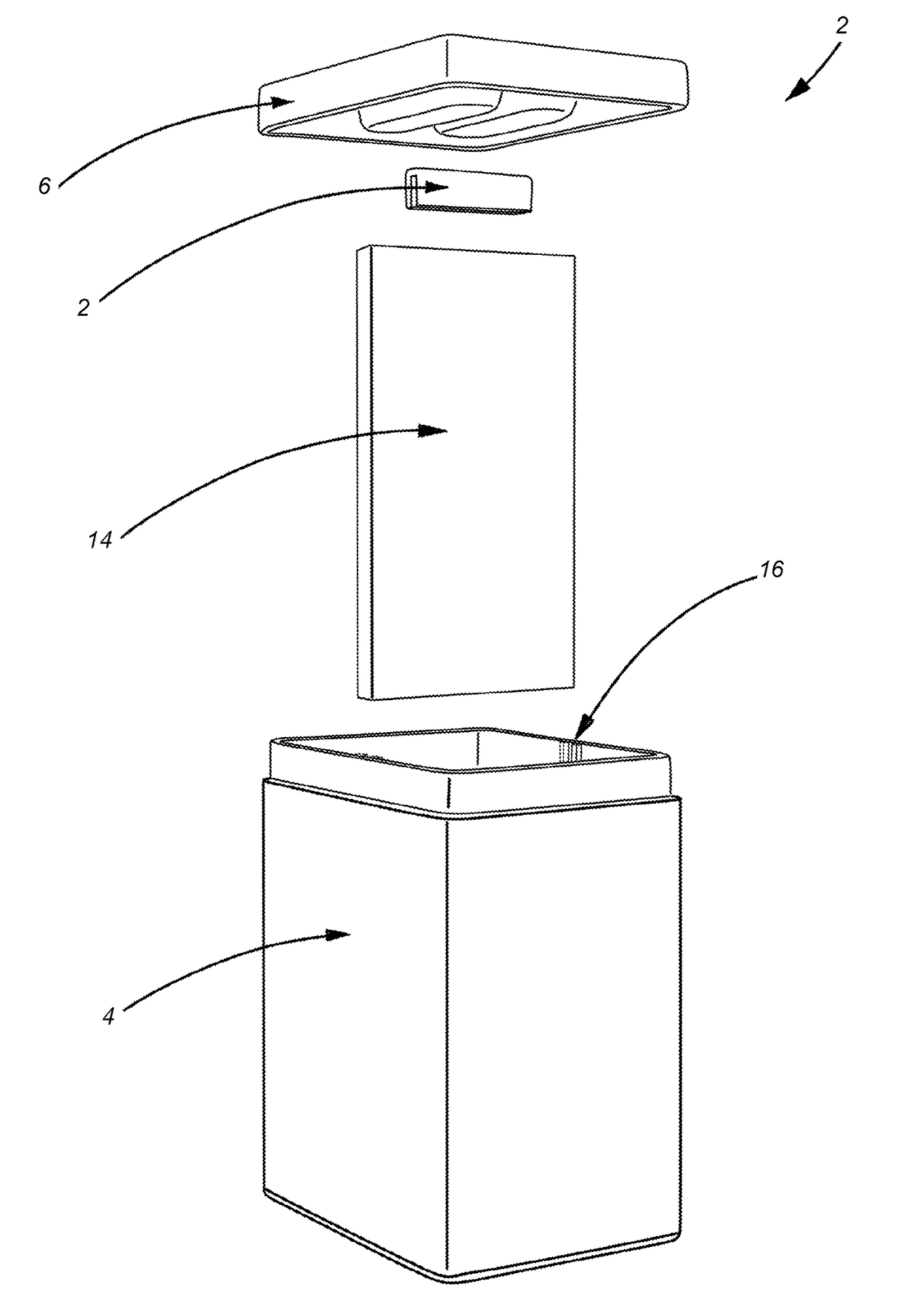 Organic waste container system and method of use