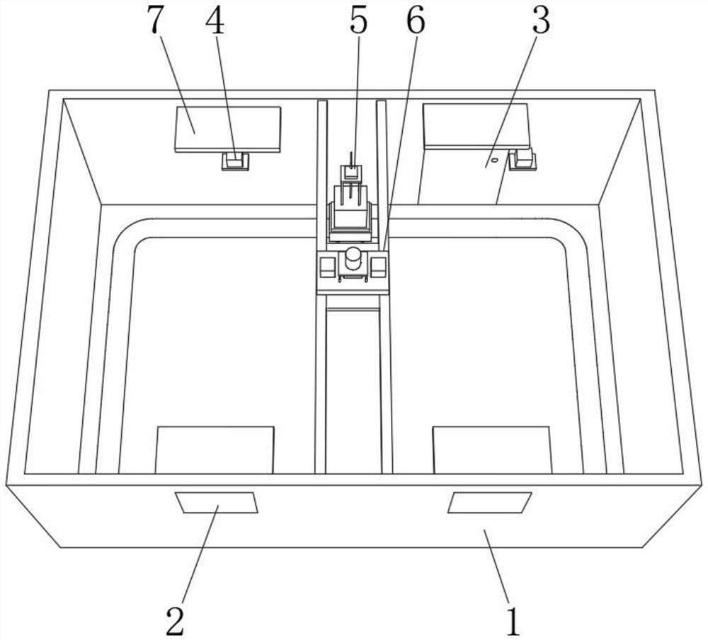 Movable guest room mosquito-repelling pesticide distribution device with remote monitoring function