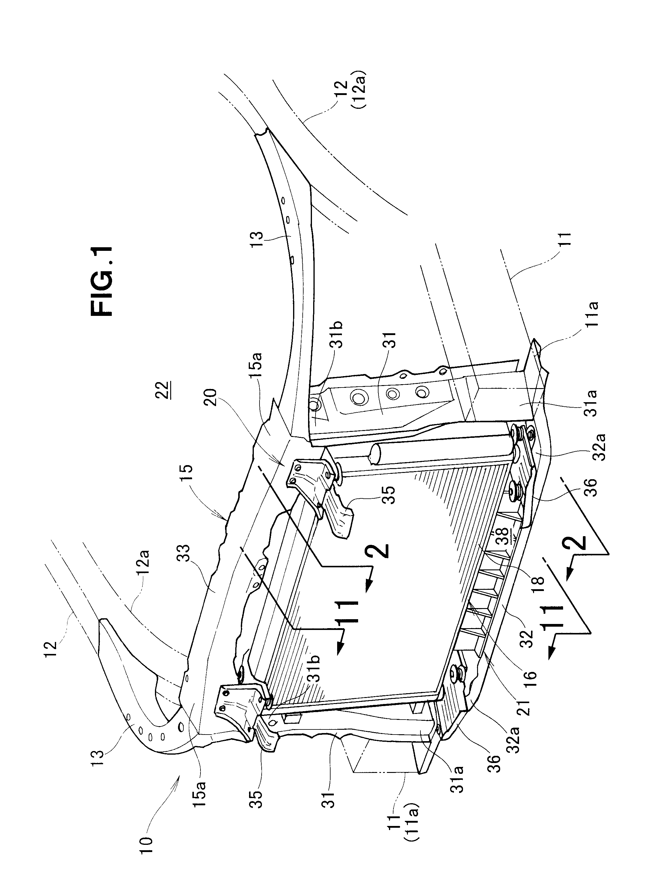 Vehicle body front structure and manufacturing method thereof