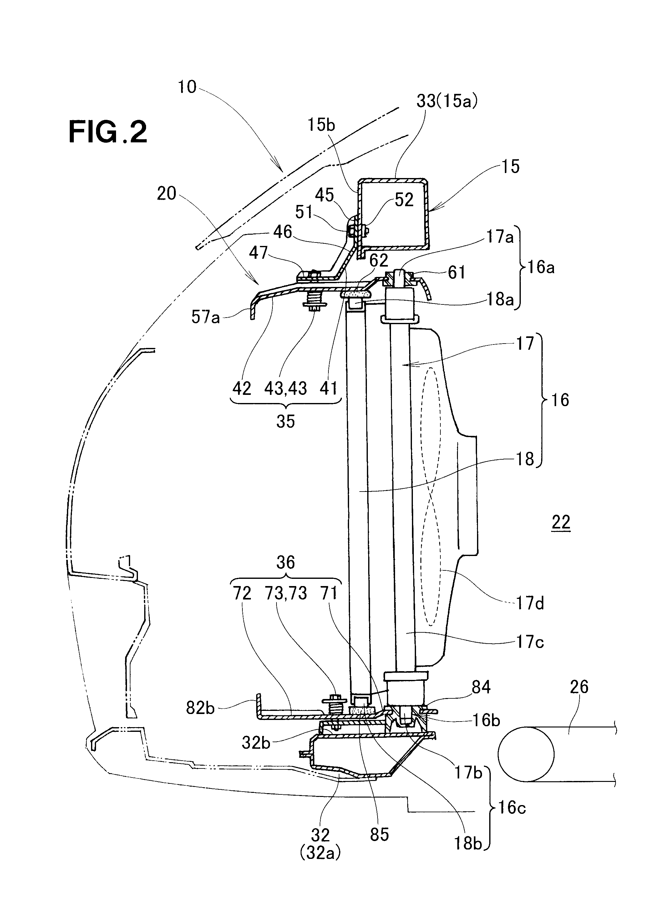 Vehicle body front structure and manufacturing method thereof