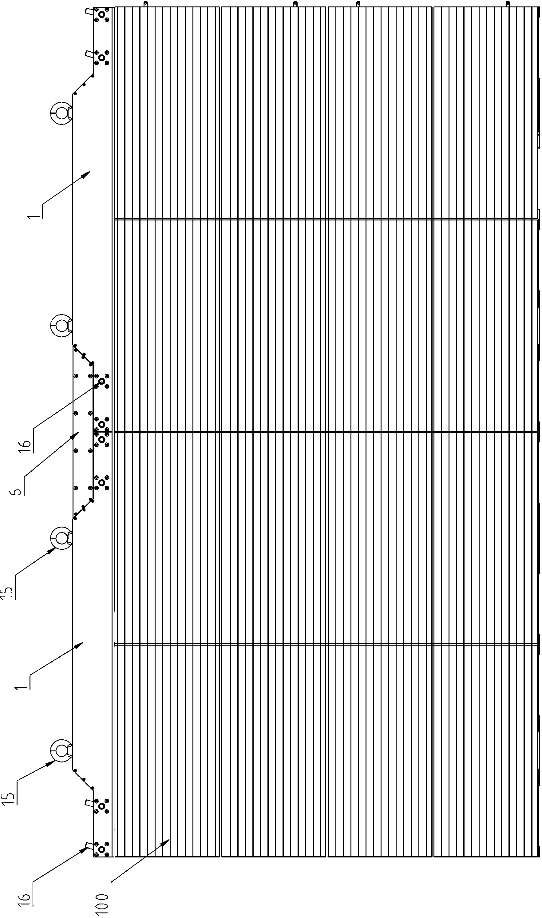 Light-emitting diode (LED) grid screen