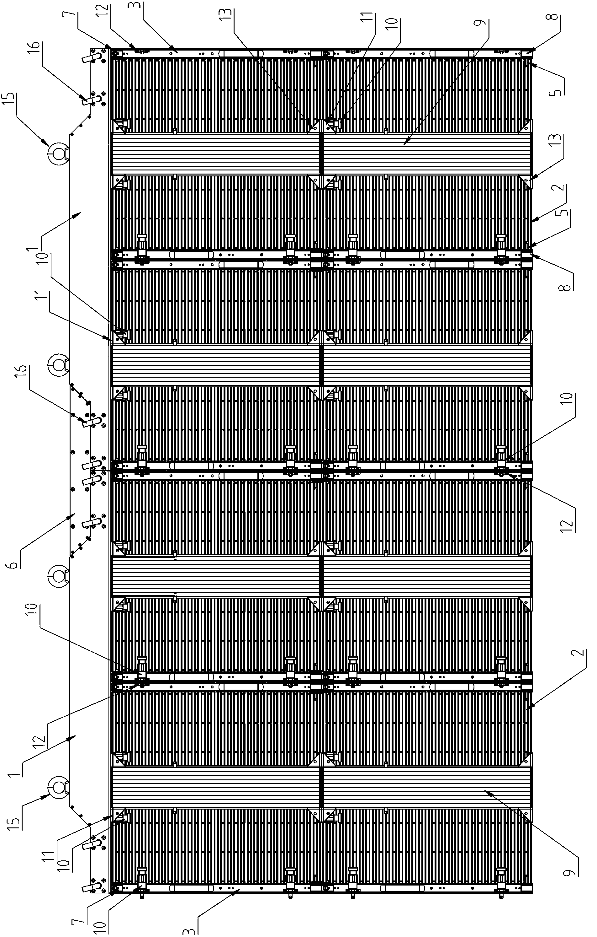 Light-emitting diode (LED) grid screen